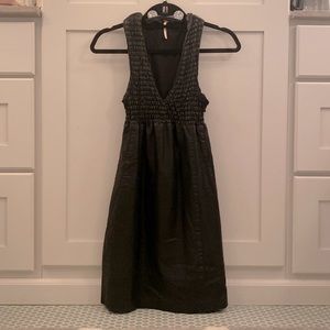 Free people leather dress